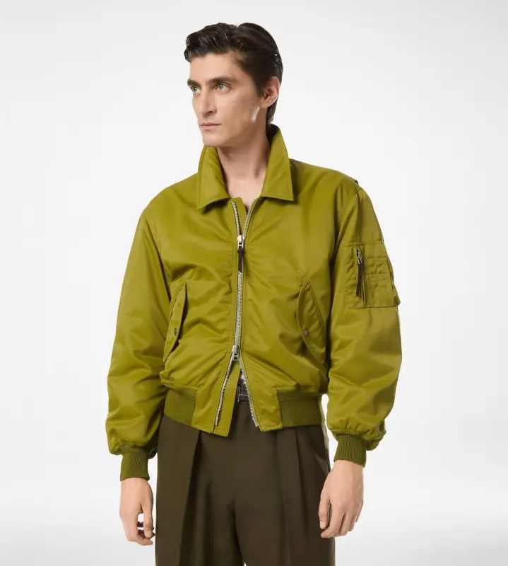 SATIN NYLON FLIGHT BOMBER online